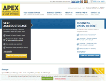 Tablet Screenshot of apexselfaccessstorage.co.uk